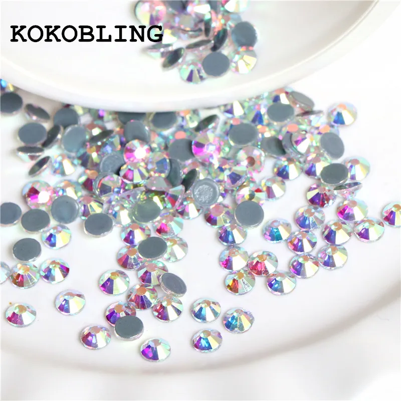 Стразы горячей фиксации/Стразы для одежды высокое качество зеркальные SS16 SS20 SS30 с