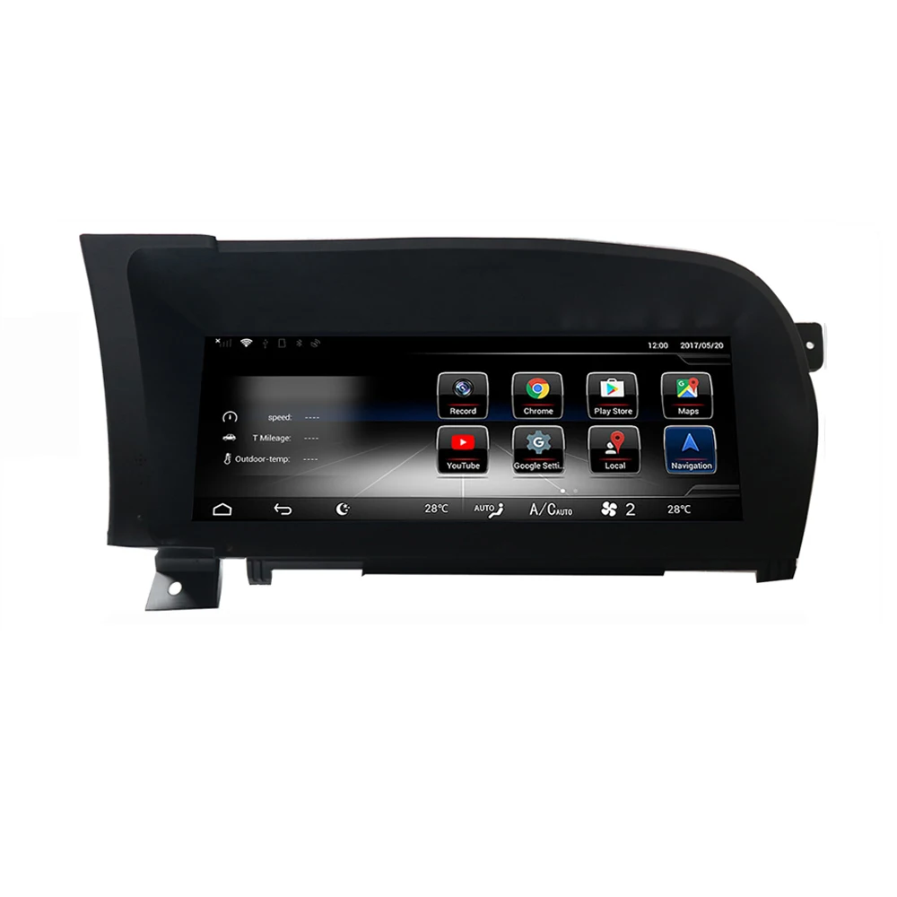 8 ядерный Процессор 2 + 32G Мобильный DVR Android 10 25 дюймов Дисплей для Mercedes Benz S Class W221