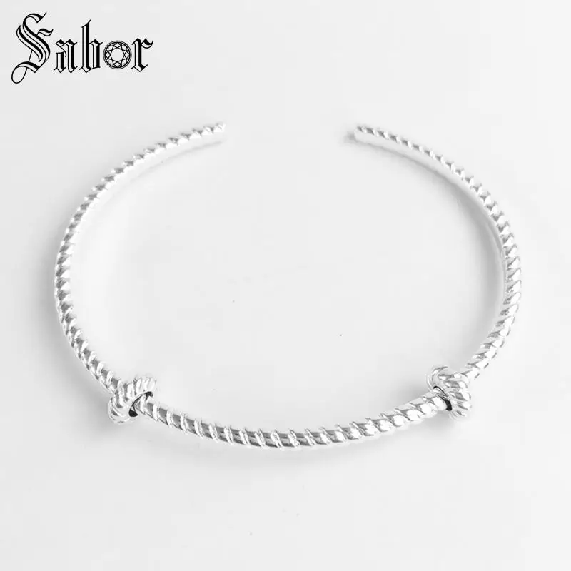Браслет на запястье со шнурком базовый Серебристый браслет для женщин и мужчин