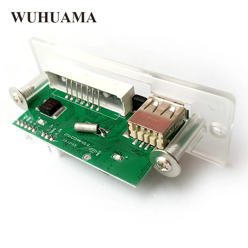 Синяя светодиодная подсветильник ка MP3 WMA декодер плата аудио модуль TF U диск GMT + 8