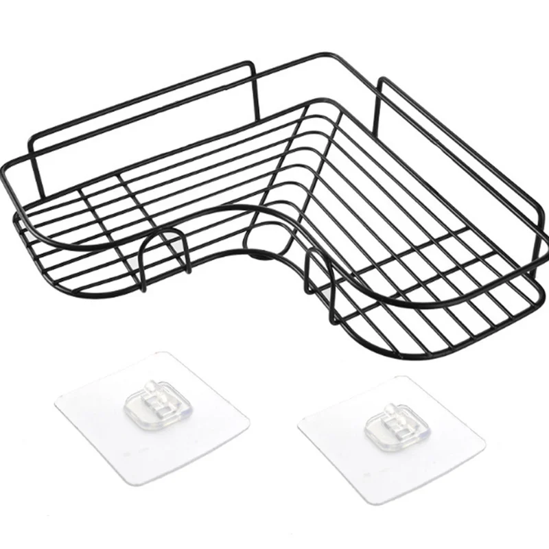 Bathroom Shelves Holder Accessories Space Iron Kitchen Shelf Shower Shampoo Soap Cosmetic Triangle | Обустройство дома