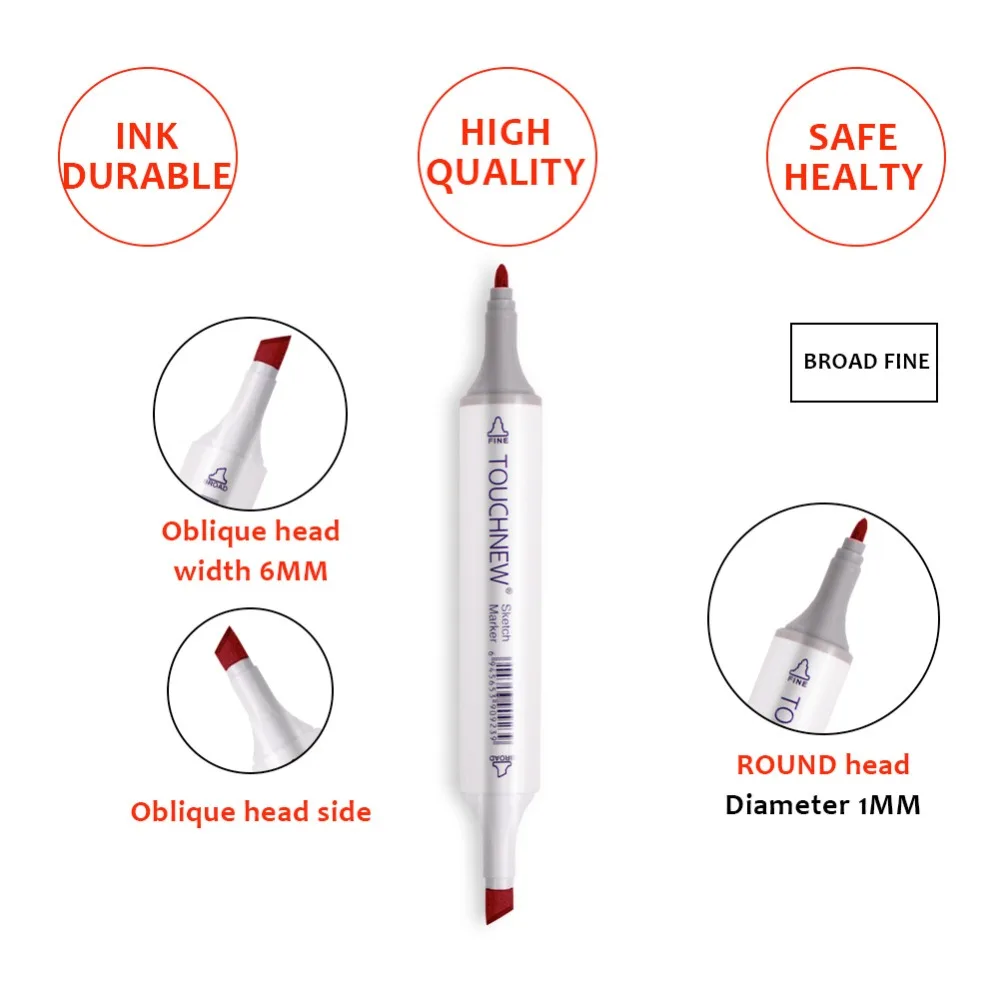 Профессия маркер для рисования TOUCHNEW маркерных ручек 30/40/60/80/168 Декодер каналов кабельного телевидения с двойной головкой маркер ist для рисования манга ручка-кисть для каллиграфии
