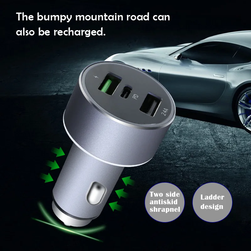 Allvcover 48 Вт QC 3 0 Тип usb c PD автомобиля Зарядное устройство для iPhone Двойной C Quick Charge