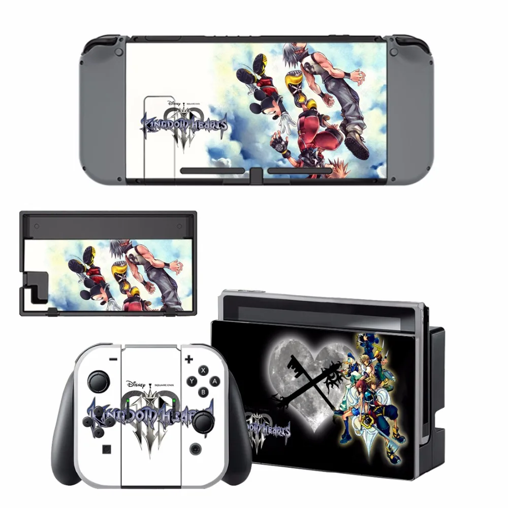 Новинка Виниловая наклейка Kingdom Hearts для консоли Nintendo Switch NS NX и Joy con (2 шаблона)|stickers