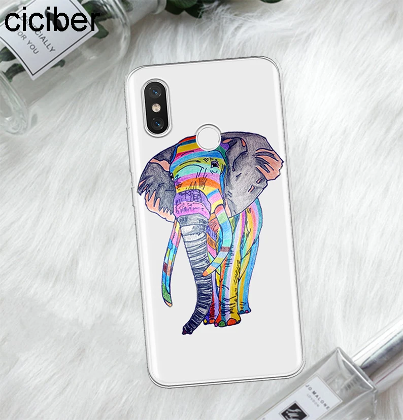 Ciciber Animal Elephant для Xiaomi Mix max 3 2 1 S Pro TPU A2 A1 8 6 5 X 5C 5S Plus Lite SE Poco Phone F1 чехол Fundas |