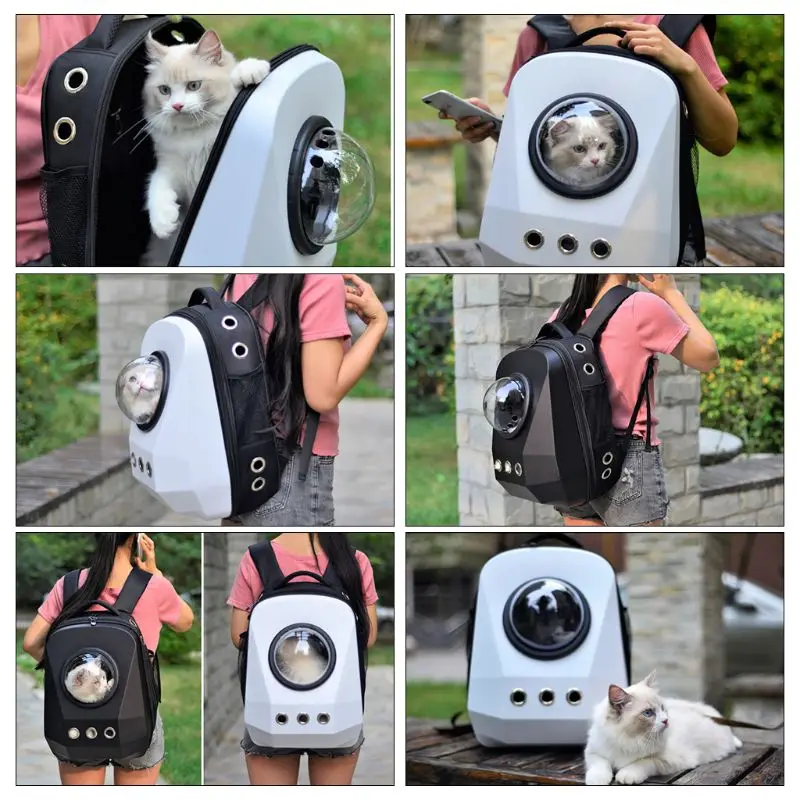 Модный Унисекс Рюкзак для кошек, космическая капсула, астронавт, переноска, дышащий прозрачный оконный рюкзак для собак, щенков, рюкзак для путешествий на открытом воздухе