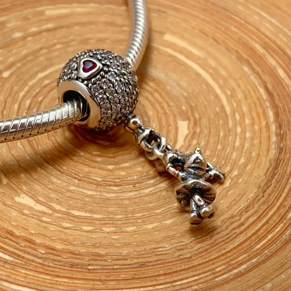 Gincco Плавающий Шарм Минни подходит Pandora браслет DIY Стерлинговое Серебро 925 Шарм подарок для девочки