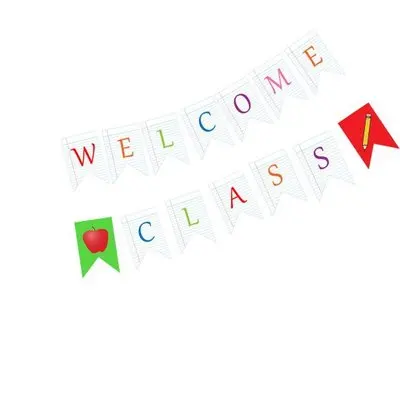 welcome class Nicro Добро пожаловать класс обратно в школу баннер для школы праздник украшение для классной комнаты вечерние DIY# PG46 - Цвет: welcome class