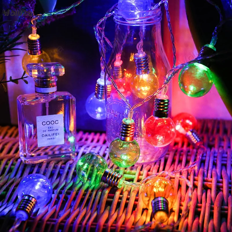 Светодиодная маленькая лампочка-вспышка декоративная лампа в стиле ретро для