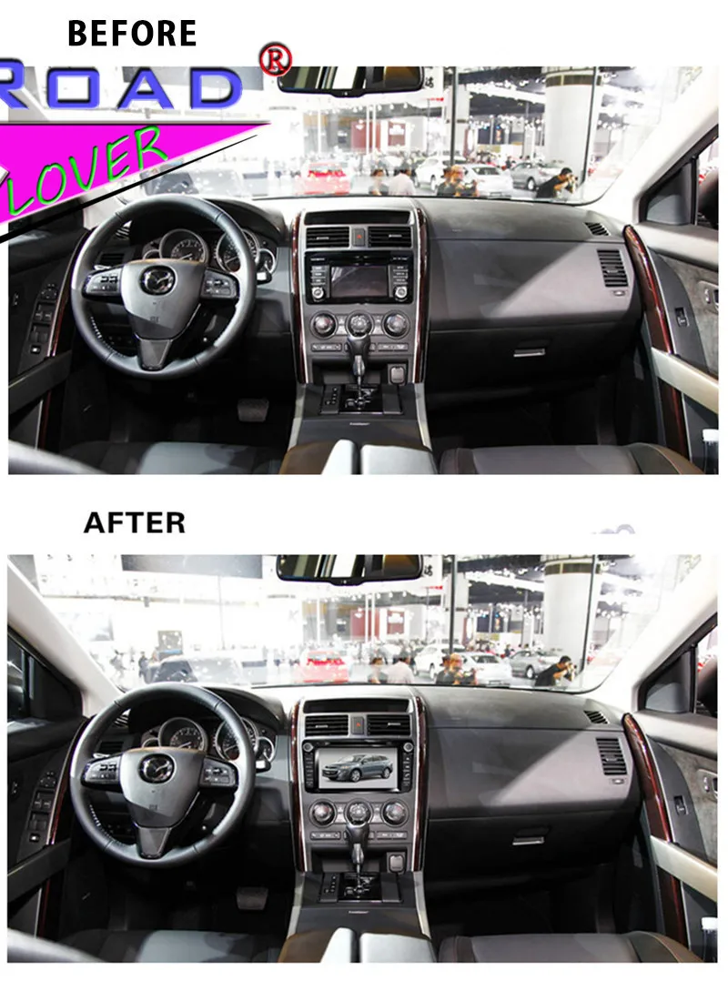 Roadlover Android 9,0 автомобильный dvd-плеер Авторадио для Mazda CX-9 2007-Стерео gps навигация Magnitol двойной Din " HD монитор MP3