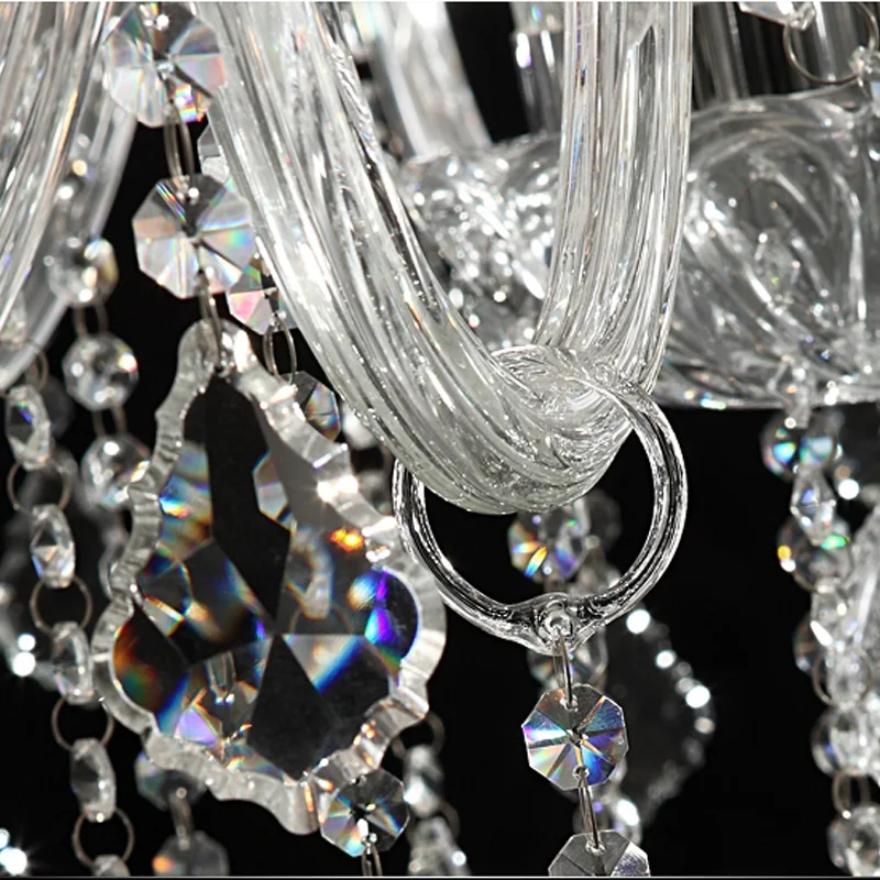 15-18 шт. светодиодные светильники в форме свечи хрустальные люстры для гостиной