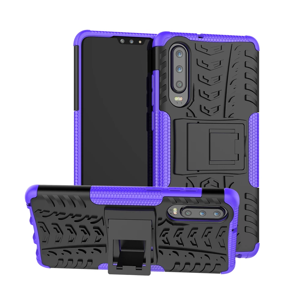 Двухслойный защитный чехол из ТПУ + ПК для Huawei P10 P20 P30 Lite plus Mate 10 20 Pro Nova 3i 3e honor V10 V20 5A