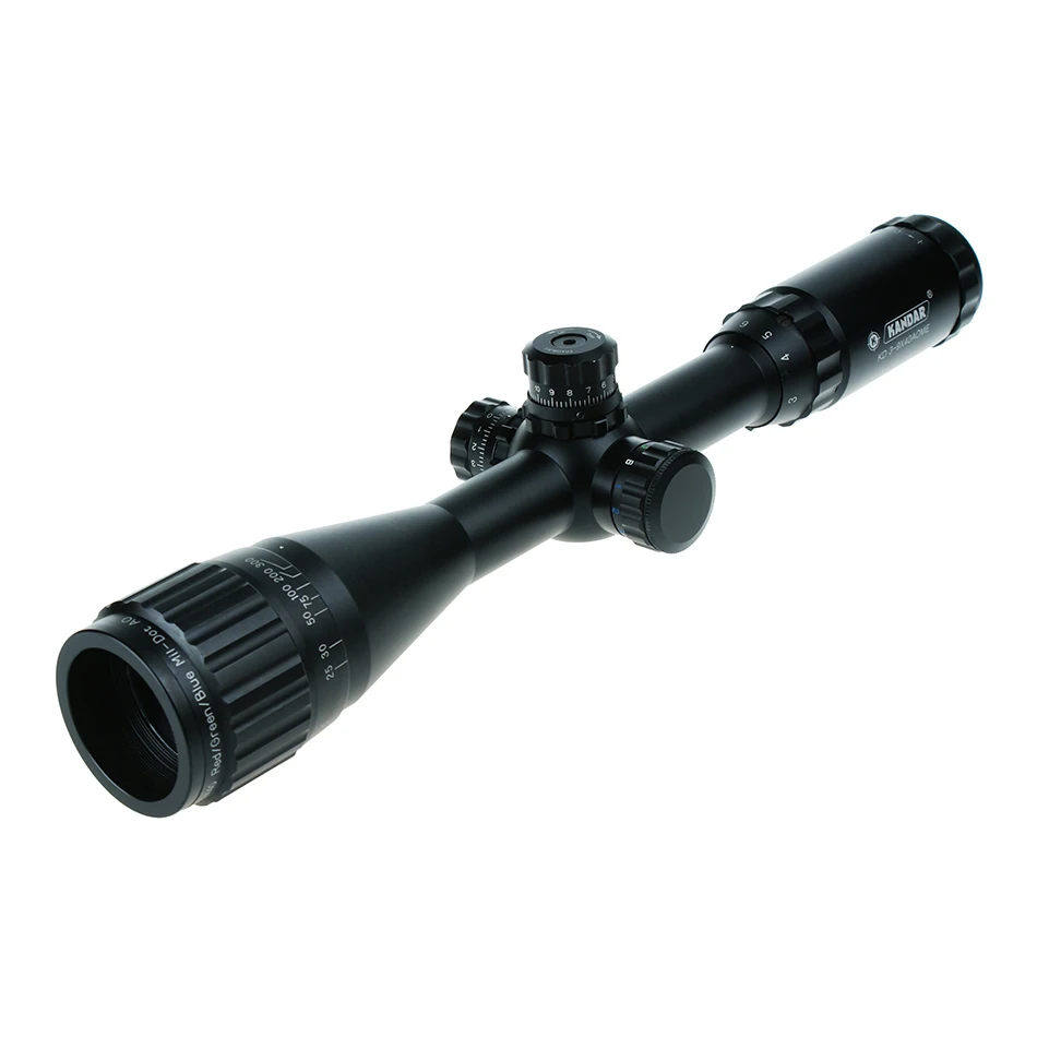 3-9x40 AOME тактический прицел охотничья оптика RGB прицел AR15 Пистолет Достопримечательности - Цвет: Черный