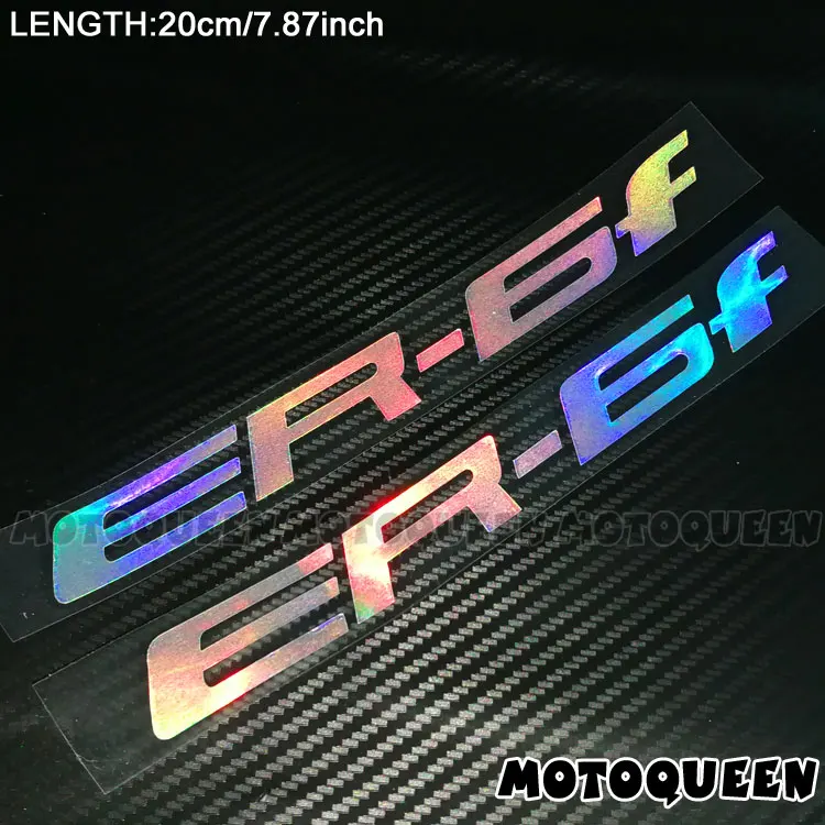 ER-6F Laser Мотоцикл Светоотражающие танк колодки обтекатель наклейки для Kawasaki ZX-RR VERSYS 1400GTR Z300 Z1000 Z750 ZZR600 ZZR1400 ZXR750 - Цвет: ER-6F Laser