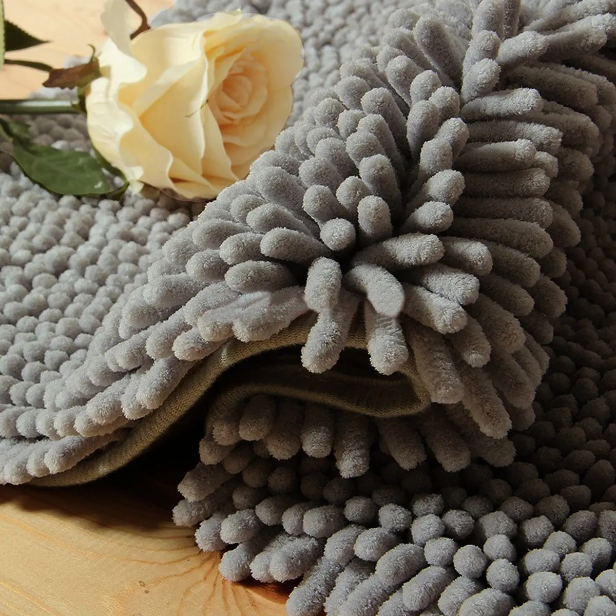 Синель коврик для ванной комнаты очень мягкие и впитывающие мохнатые ковры