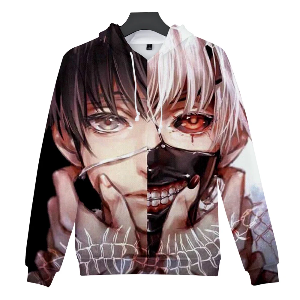 Новинка Одежда Tokyo ghoul Пальто Сезон осень зима Теплая свободная толстовка с