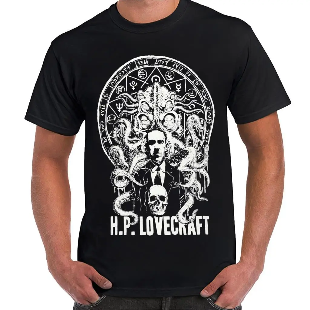 Облегающая футболка H P loveccraft Cthulhu Horror fiction Writer