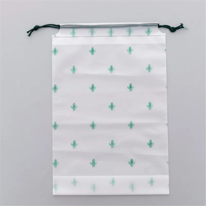 L 20X30CM Кактус прозрачный скраб косметичка дорожный кейс для косметики Женский на молнии Макияж для ванной органайзер для хранения косметических принадлежностей - Цвет: L 20X30CM