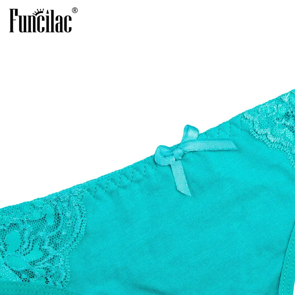FUNCILAC женское нижнее белье сексуальные тонкие прозрачные трусики кружевные