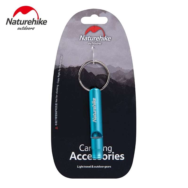 Naturehike Открытый выживания свисток Алюминий отдых EDC инструмент Шестерни побег свисток аксессуар 3 цвета - Цвет: Blue
