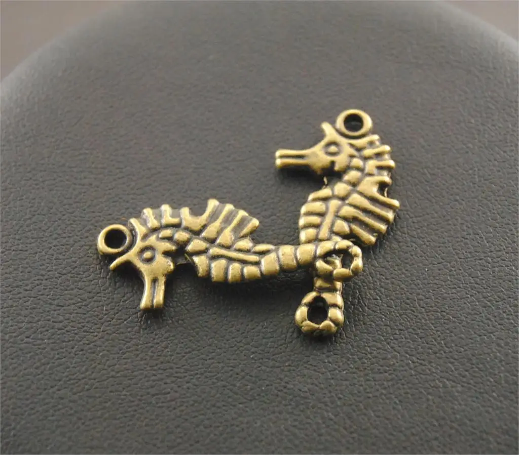 8 шт серебряный цвет и бронза морская лошадь морское чудовище гиппокамп Шарм