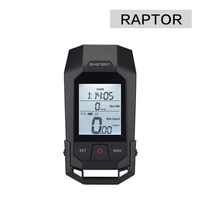 Black Raptor SHANREN 2 в 1 велосипедный Спидометр 400 люмен светильник водонепроницаемый IP65 велосипедный светильник беспроводной 18 функций MTB велосипедный компьютер секундомер - Цвет: Black Raptor