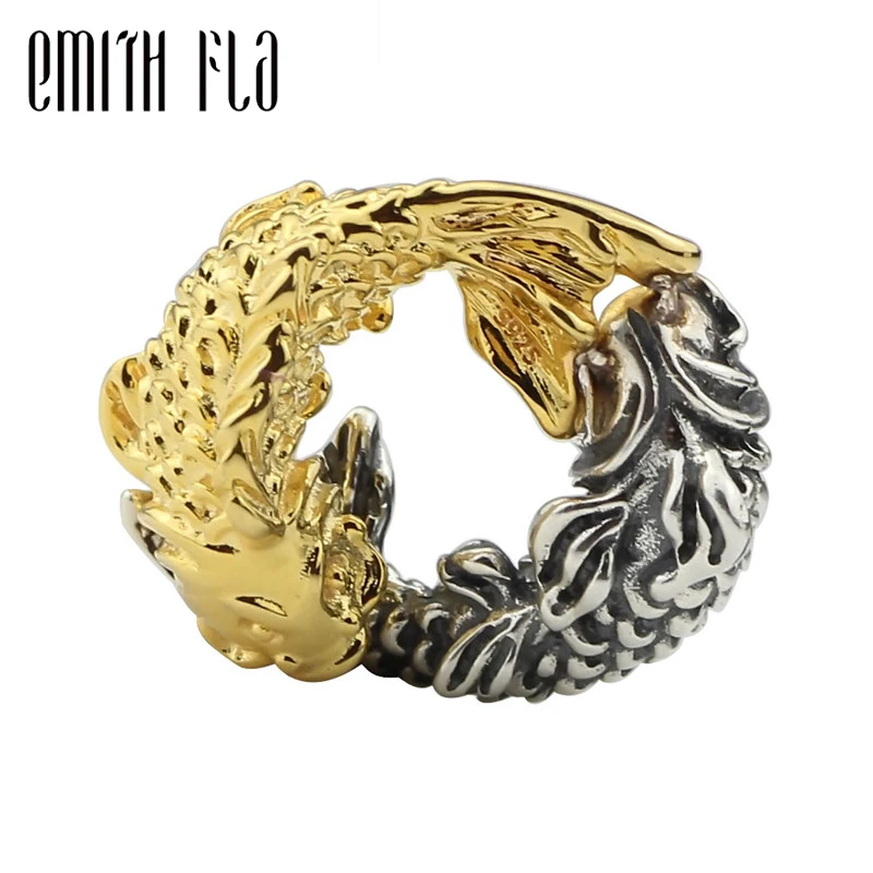 Женский винтажный браслет из серебра 925 пробы с двумя рыбками | Украшения и