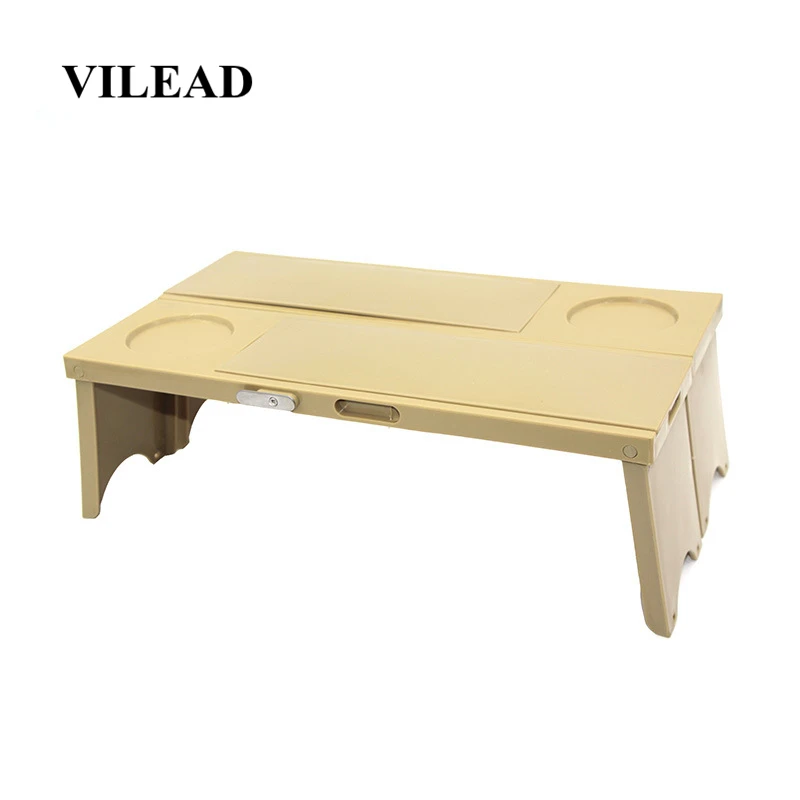 VILEAD пластиковый портативный мини-стол для пикника, пляжа, кемпинга, туризма, барбекю, Сверхлегкий складной водонепроницаемый стол 39*22*13 см