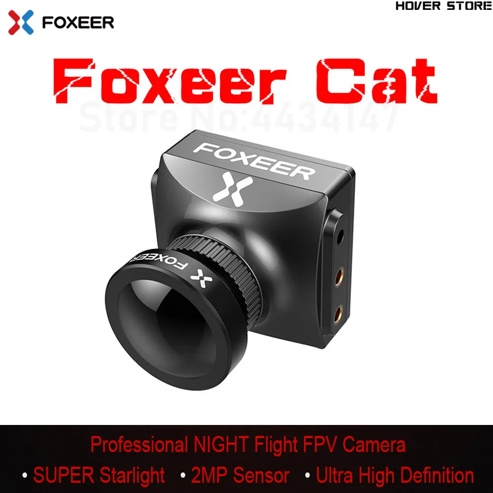 Новый Foxeer кошка ночной полет FPV камера Супер звездный свет 0.0001lux низкая задержка