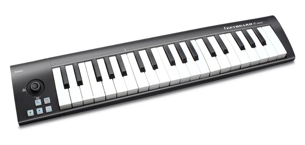 Значок iKeyboard 4 мини 37-клавиша равных угловых скоростей-чувствительный пианино клавиши в стиле USB MIDI контроллер клавиатуры поддерживает г-жа программного обеспечения