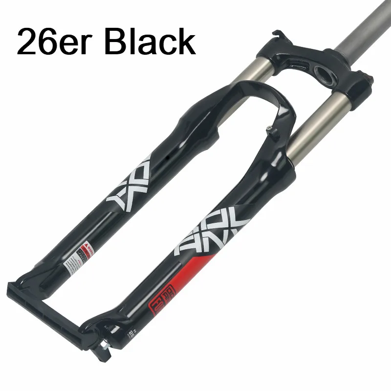 26er Black Bolany Новинка 26/27. 5/29er MTB полностью из алюминиевого сплава Механическая вилка подвеска Пружинная Вилка амортизирующая для велосипедных аксессуаров - Цвет: 26er Black