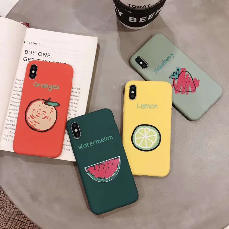 Мягкий силиконовый чехол GYKZ с летними фруктами для iPhone XS MAX XR 7 8 6 6s Plus телефона