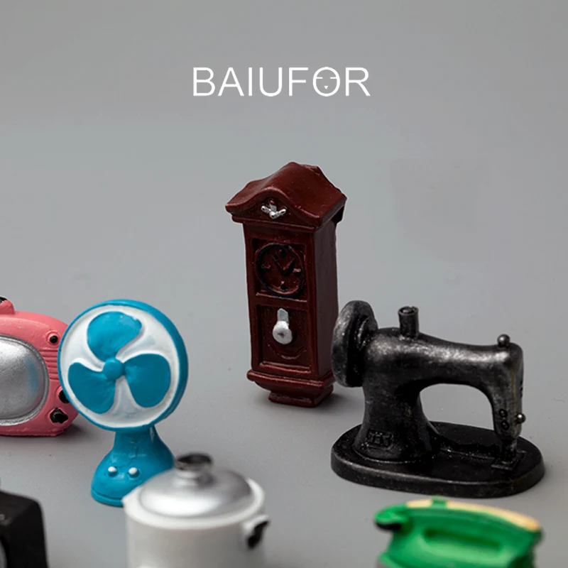 Миниатюрный Кукольный домик BAIUFOR в стиле ретро домашняя модель радиовеер