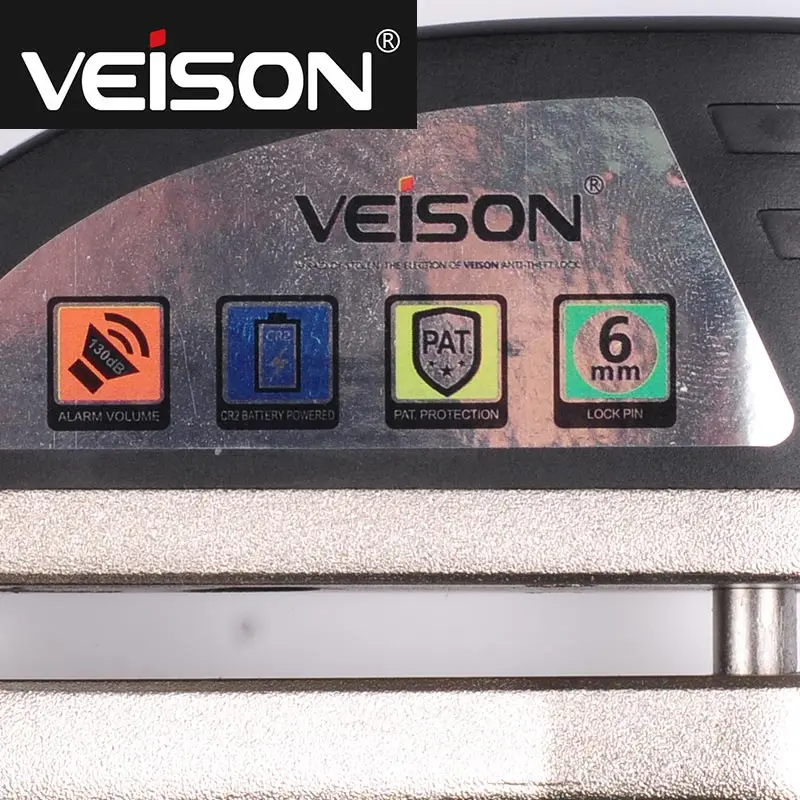 VEISON Upgrade 130 дБ мотоциклетная сигнализация замок велосипед Steelmate диск мото скутер