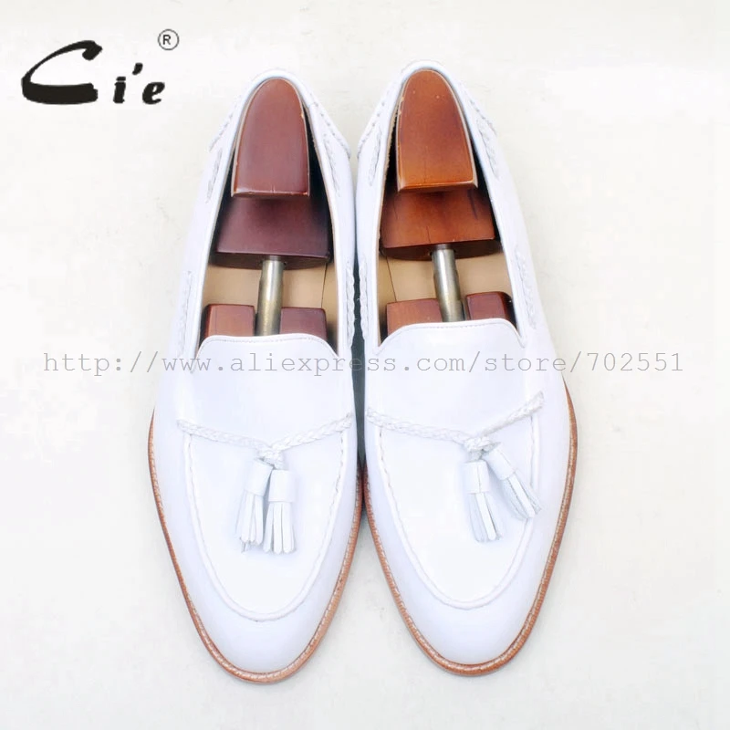 Cie круглый носок 100% натуральная кожа подошва на заказ клейкая рукоделие чисто