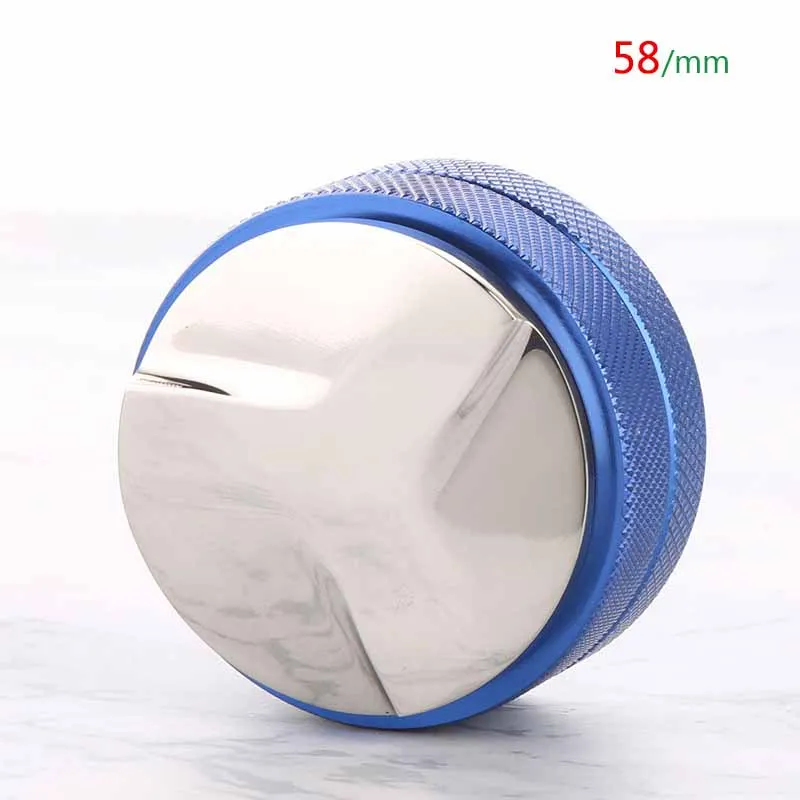 blue 58mm san ye Трамбовочная 58/51 мм нержавеющая сталь эспрессо кофе выравниватель Дозирующее кольцо коробка стук аксессуары бариста кухонные инструменты - Цвет: blue 58mm san ye