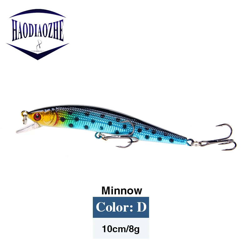 Minnow рыболовные приманки 10 см 8 3 г искусственная жесткая приманка 3D глаза для