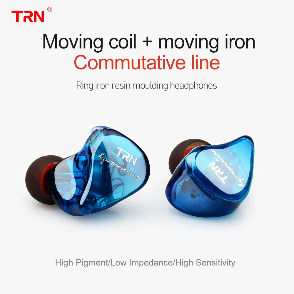 TRN IM1 Pro 1BA + 1DD Гибридный Наушники Hi Fi Monito спортивные наушники ушной гарнитуры 2Pin