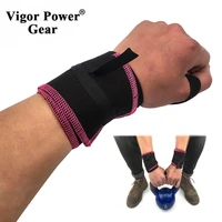vigor power gear wholesale high density cotton wirist wraps weight lifting wrist support for strength training protector
