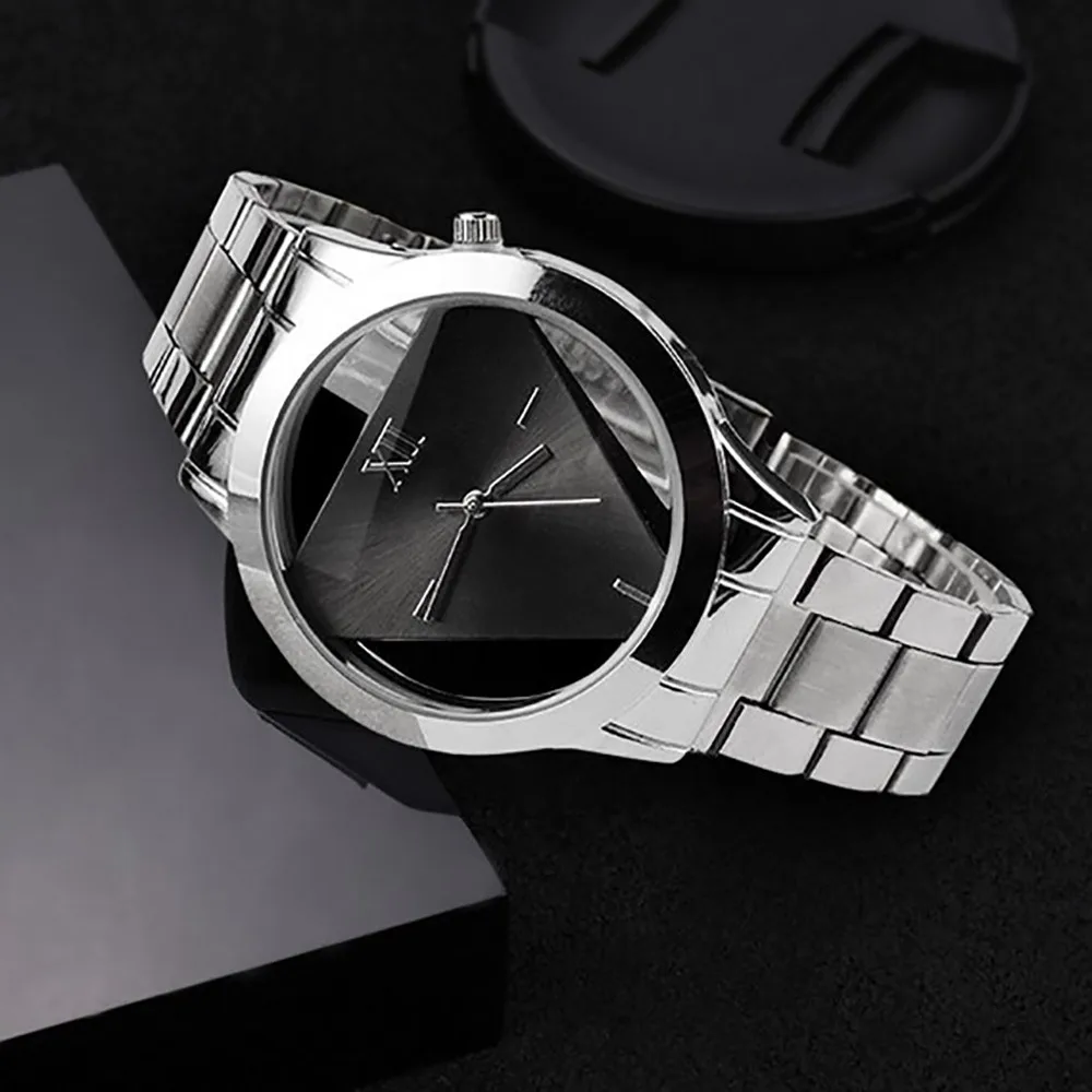 montre homme Часы мужские из нержавеющей стали кварцевый аналог наручные часы с отметкой даты спортивные подарки часы бизнес relogio masculino