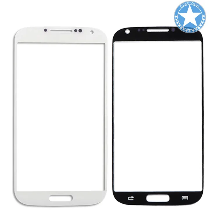 1 шт Белый Цвет Переднее стекло Замена объектива для Samsung I9500 Galaxy S4 внешнее