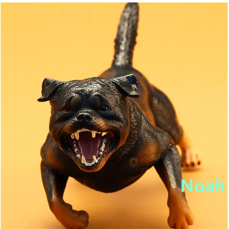 9 &quotмилый статуя Щенок Ротвейлер уход для собак рабочего большая собака ПВХ фигурку Коллекционная модель Toy