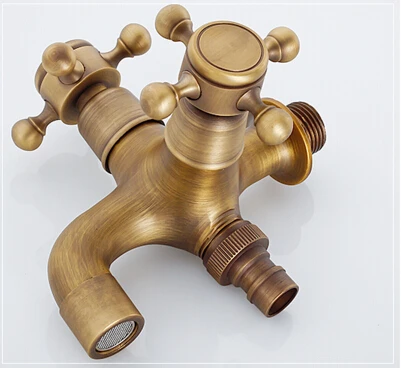 Латунный смеситель с бронзовой отделкой для двойного использования |