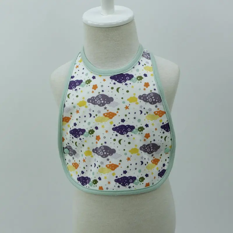 Горячая Распродажа милые хлопковые нагрудники с рисунком водонепроницаемые