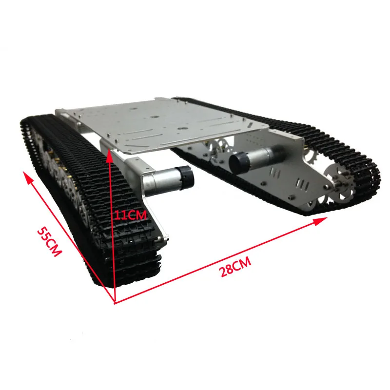T900 4WD металлический настенный бак гусеница шасси из алюминиевого сплава очень