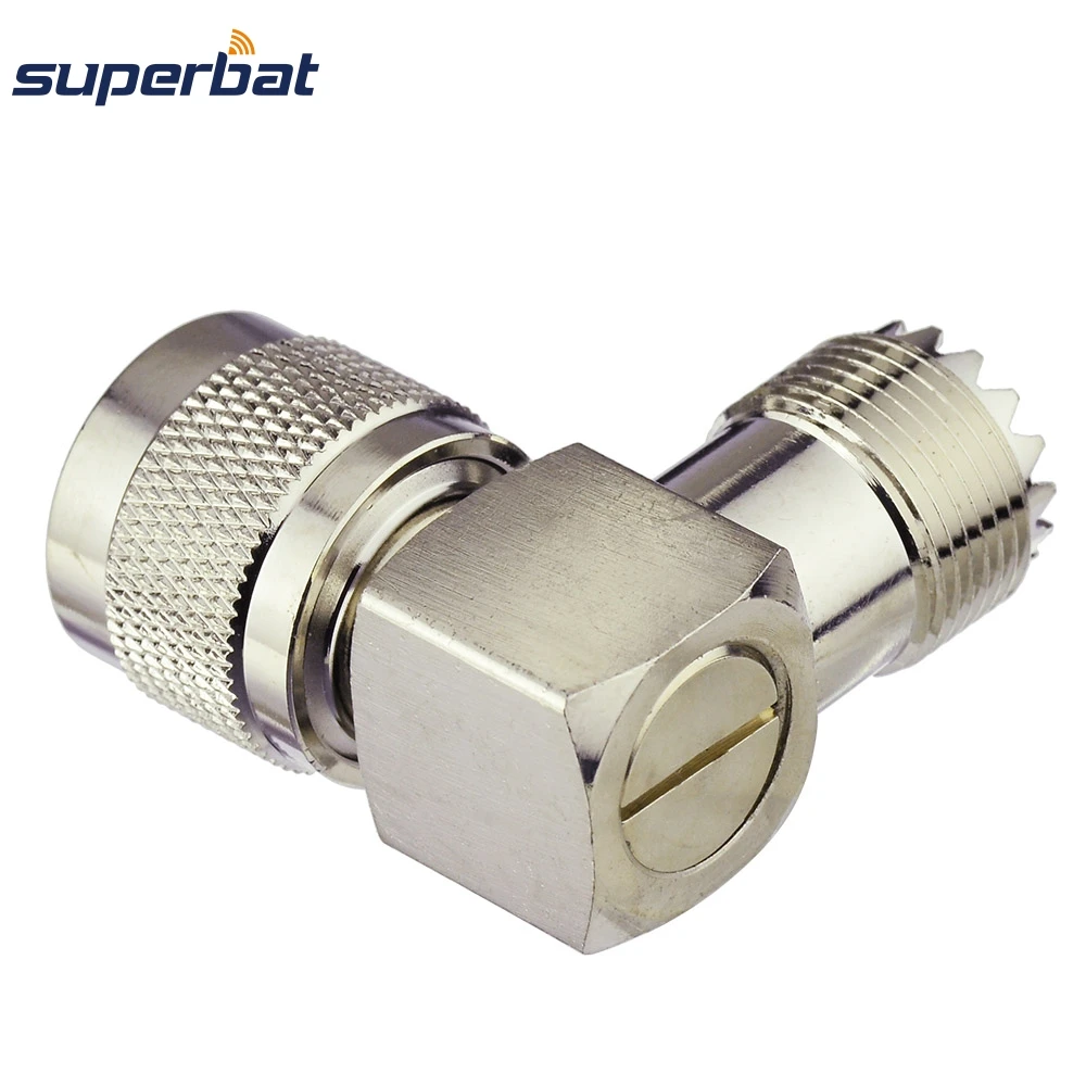 Адаптер Superbat UHF 50 Ом прямоугольный штекер к гнездо RF коаксиальный разъем|plug adapter