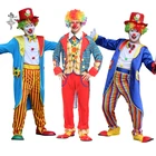 Хэллоуин Взрослый Костюмы Клоуна для косплея озорной Harlequin Необычные Fantasia Infantil вечерние карнавал 27 цветов сценический косплей одежда