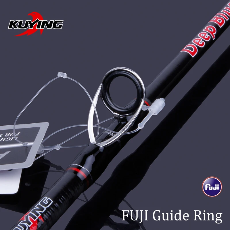 KUYING DEEP BLUE 1,56 м 1,68 м 1 секция приманки для рыбалки, удочка для ловли на крючок, литье спиннинга, детали FUJI, удочки из углеродного волокна, тростниковая палка DeepSea