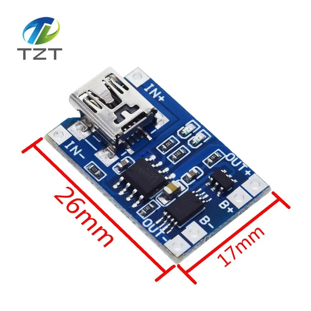 Micro USB 5V 1A 18650 TP4056 модуль зарядного устройства литиевой батареи зарядная плата с защитой двойные функции 1A li-ion - Цвет: 18650 MINI