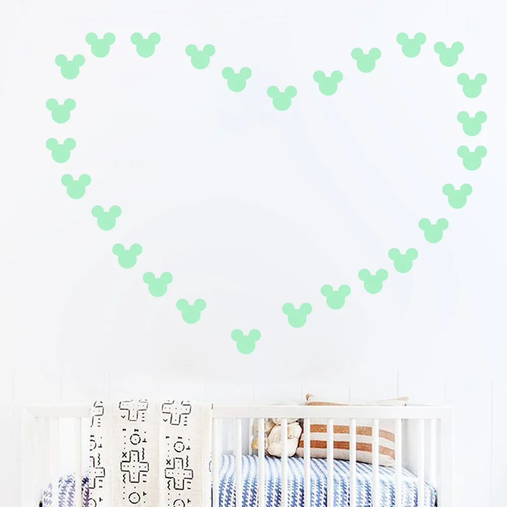 Декоративная светящаяся Настенная Наклейка для домашнего интерьера